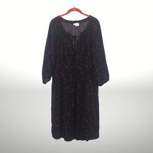 Long Sleeve Printed Dress